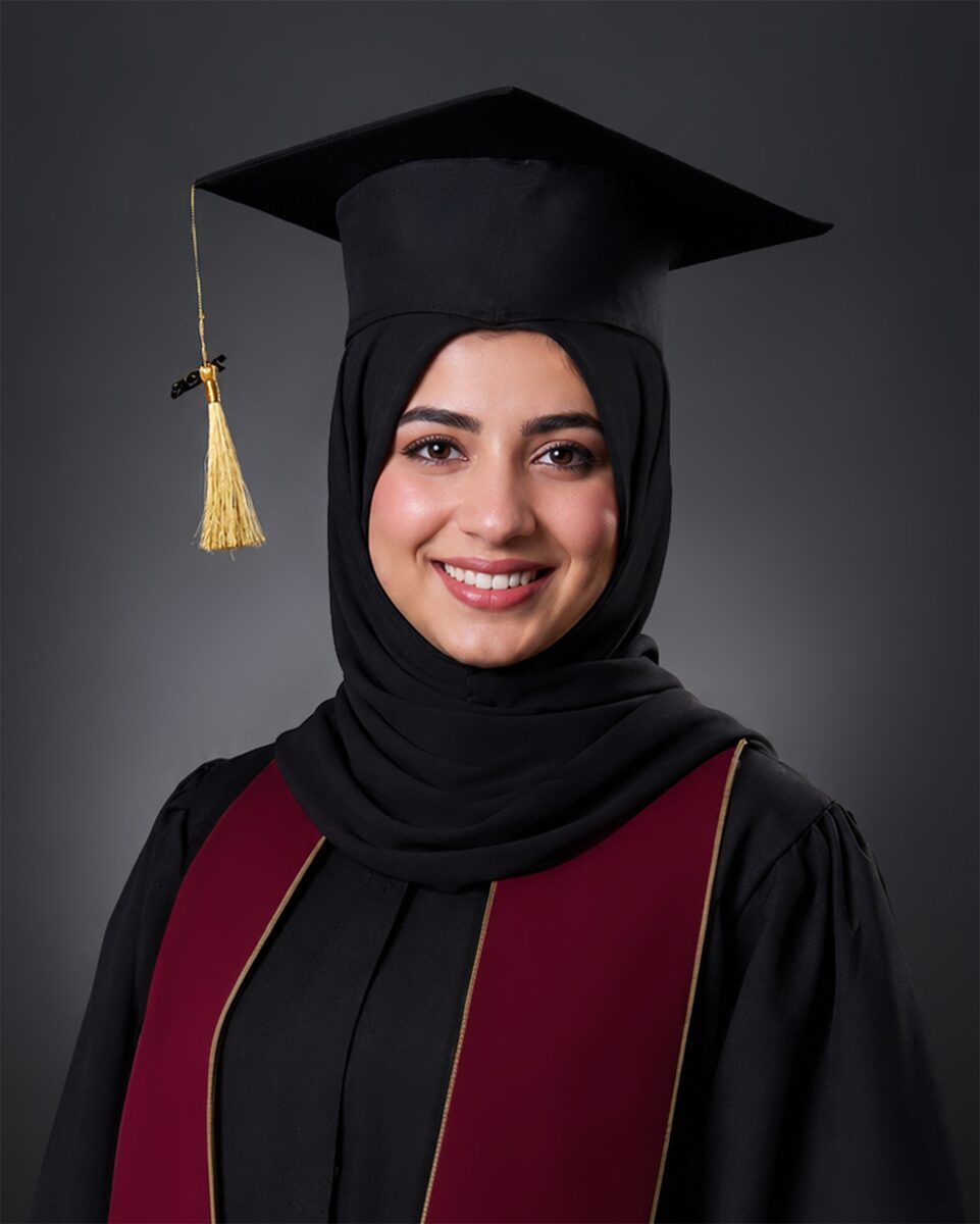 Graduation headshot in Dubai